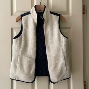 Sherpa and quilted vest